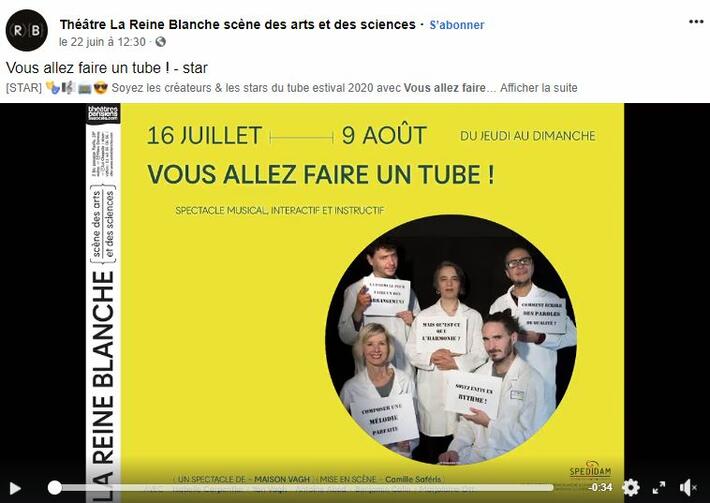 vous allez faire un tube