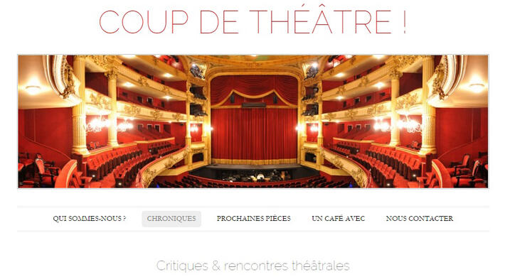Coup de th&eacute;&acirc;tre home page