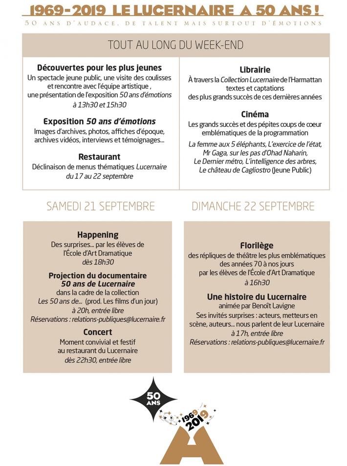 50 ans lucernaire