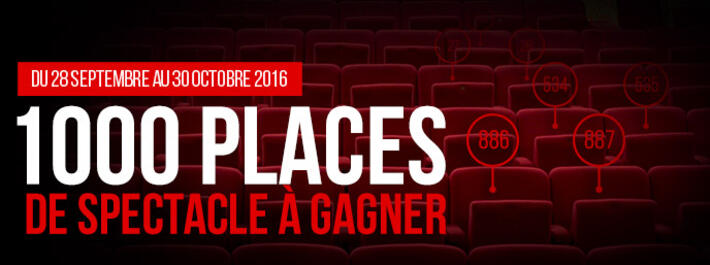 100 places &agrave; gagner dans les th&eacute;&acirc;tres parisiens