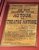 Théâtre Antoine - Détail architecture intérieure, affiche