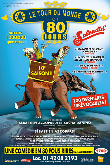 Le Tour du monde en 80 jours au Théâtre du Splendid