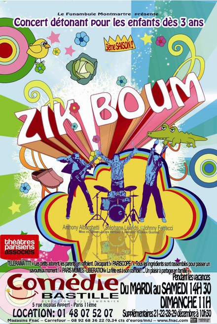 Zik Boum au Théâtre Comédie Bastille