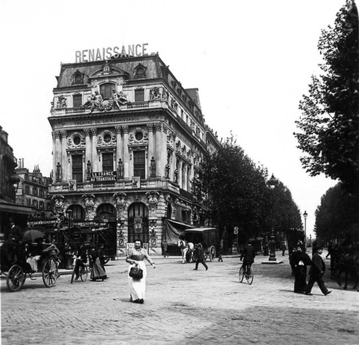 Théâtre de la Renaissance - Extérieur, Grands Boulevards, photo d'archive