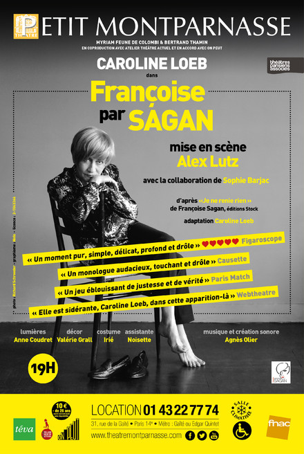 Françoise par Sagan au Théâtre du Petit Montparnasse