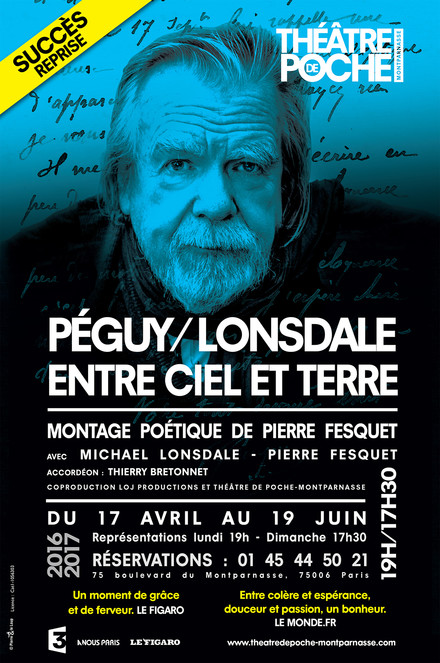 Péguy/Lonsdale entre ciel et terre au Théâtre de Poche-Montparnasse (Grande salle)