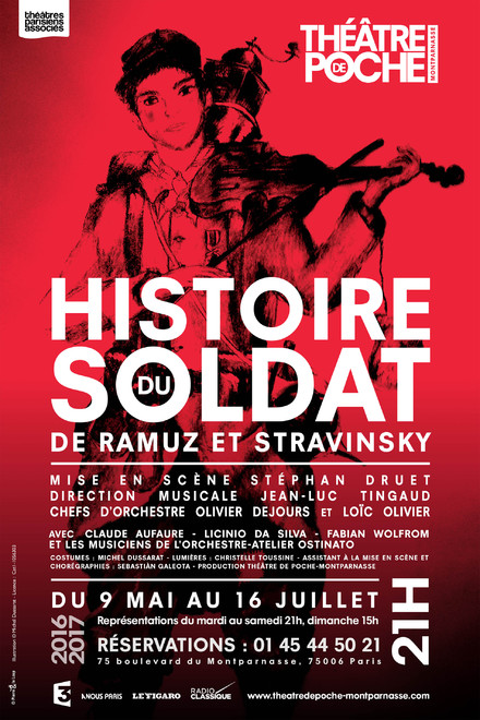 L'histoire du soldat au Théâtre de Poche-Montparnasse