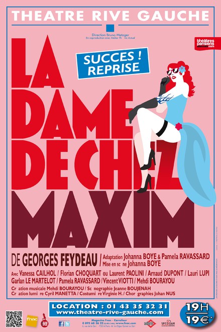 La dame de chez Maxim au Théâtre Rive Gauche