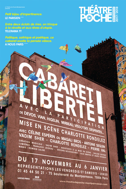 Cabaret Liberté! au Théâtre de Poche-Montparnasse (Grande salle)