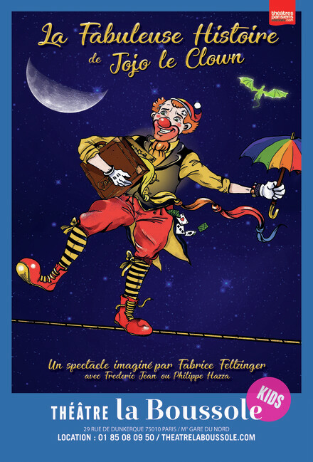 La fabuleuse histoire de Jojo le clown au Théâtre La Boussole