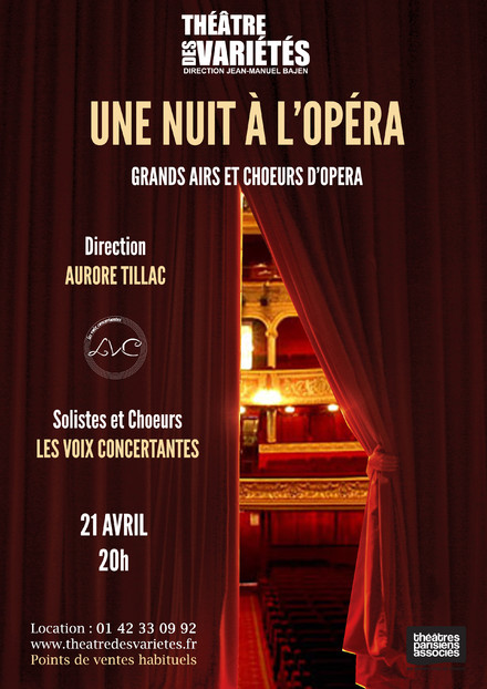 Une nuit à l'Opéra au Théâtre des Variétés