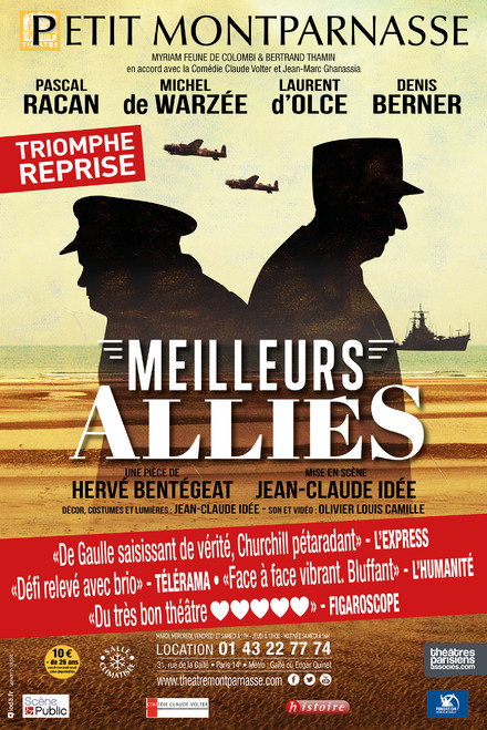 MEILLEURS ALLIÉS- TRIOMPHE ! REPRISE au Théâtre du Petit Montparnasse