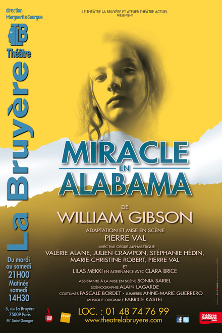 Miracle en Alabama au Théâtre La Bruyère