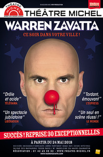 CE SOIR DANS VOTRE VILLE, WARREN ZAVATTA, Théâtre Michel