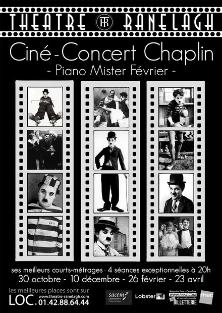 Ciné Concert Chaplin au Théâtre le Ranelagh