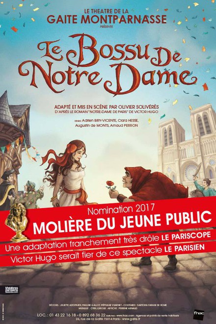 Le bossu de Notre-Dame au Théâtre de la Gaîté Montparnasse