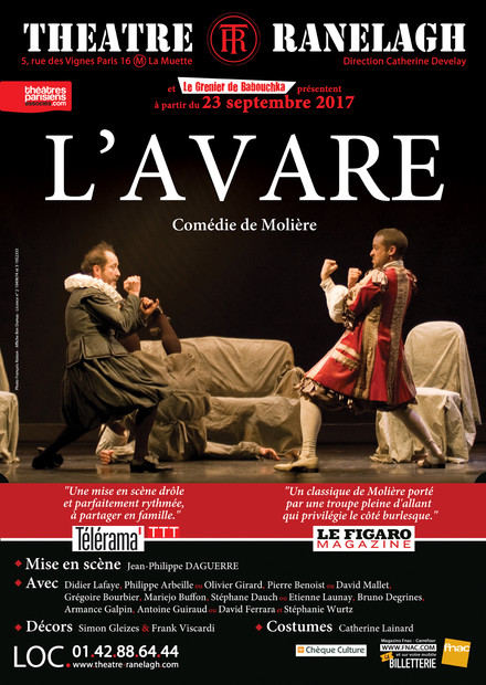 L'Avare au Théâtre le Ranelagh