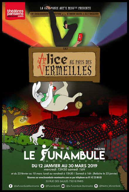 Alice au Pays des VerMeilles au Théâtre du Funambule Montmartre