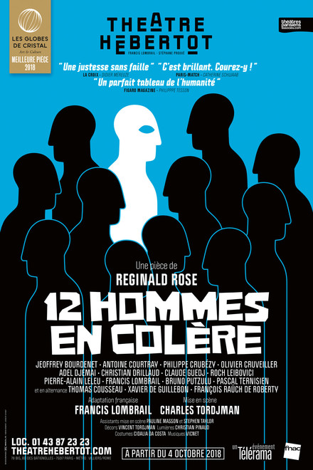 12 hommes en colère au Théâtre Hébertot