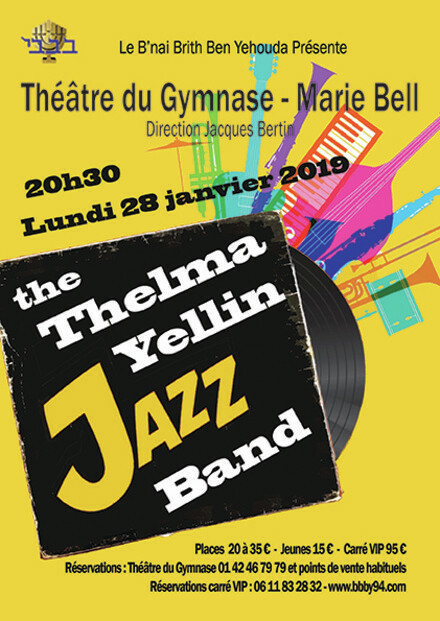 Thelma Yellin Jazz Band au Théâtre du Gymnase Marie Bell