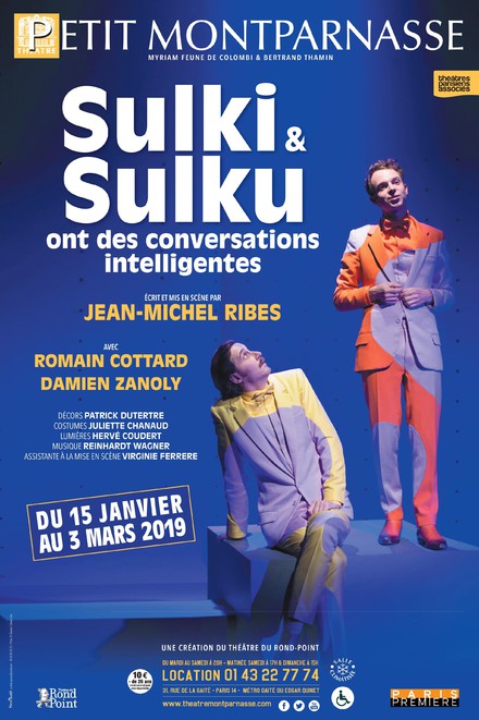 SULKI & SULKU ONT DES CONVERSATIONS INTELLIGENTES au Théâtre du Petit Montparnasse