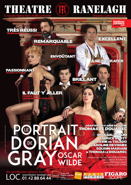 Le portrait de Dorian Gray au Théâtre le Ranelagh