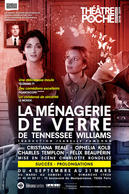 La Ménagerie de Verre au Théâtre de Poche-Montparnasse