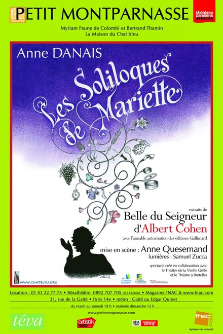 Les Soliloques de Mariette au Théâtre du Petit Montparnasse