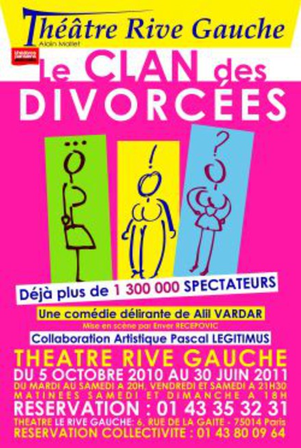 Le Clan des Divorcées au Théâtre de La Gaîté Rive Gauche