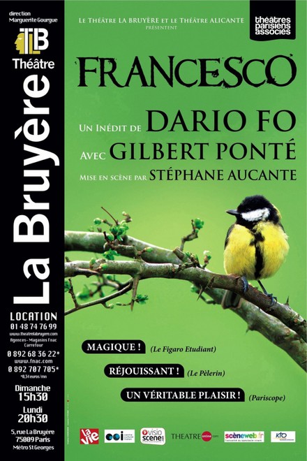 Francesco au Théâtre Actuel La Bruyère