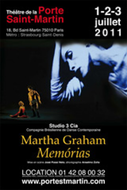 Martha Graham Memorias au Théâtre de la Porte Saint-Martin