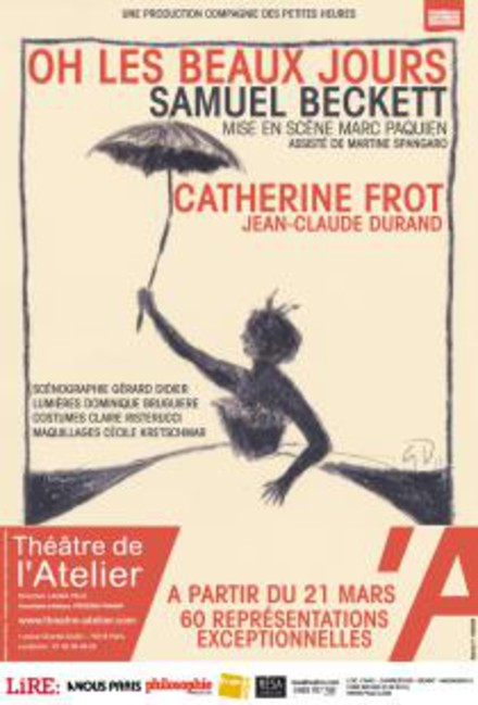 Oh les beaux jours au Théâtre de l'Atelier