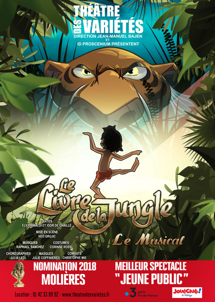 Le Livre de La Jungle au Théâtre des Variétés