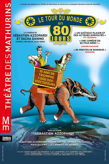 Le tour du monde en 80 jours au Théâtre des Mathurins (Grande salle)