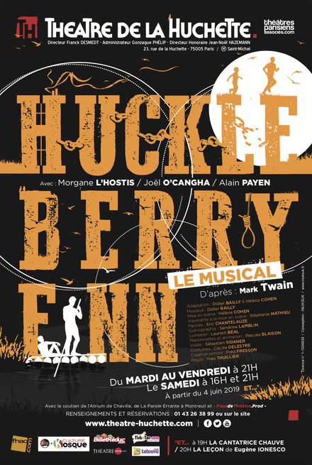 Huckleberry Finn le musical au Théâtre de La Huchette