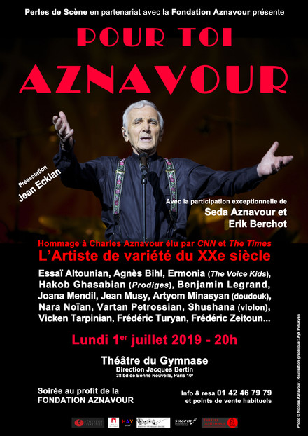 Pour Toi Aznavour au Théâtre du Gymnase Marie Bell
