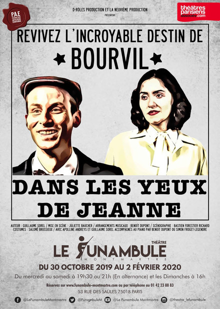 Dans les yeux de Jeanne au Théâtre du Funambule Montmartre