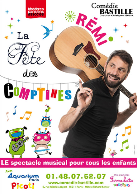 Rémi chante La fête des comptines au Théâtre Comédie Bastille