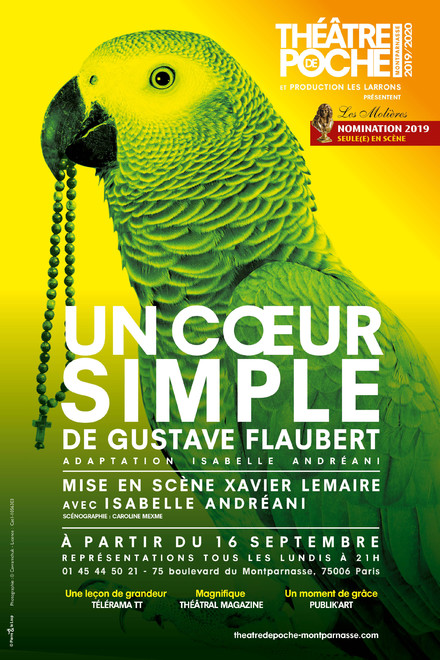 Un Coeur simple au Théâtre de Poche-Montparnasse