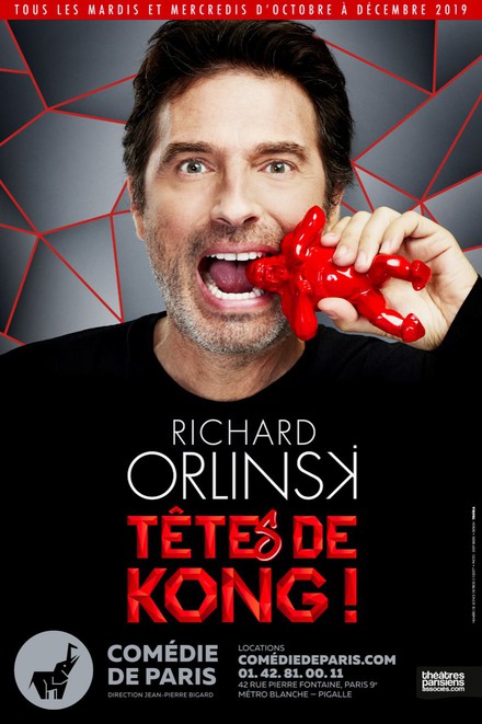 Richard Orlinski "Têtes de Kong" au Théâtre Comédie de Paris