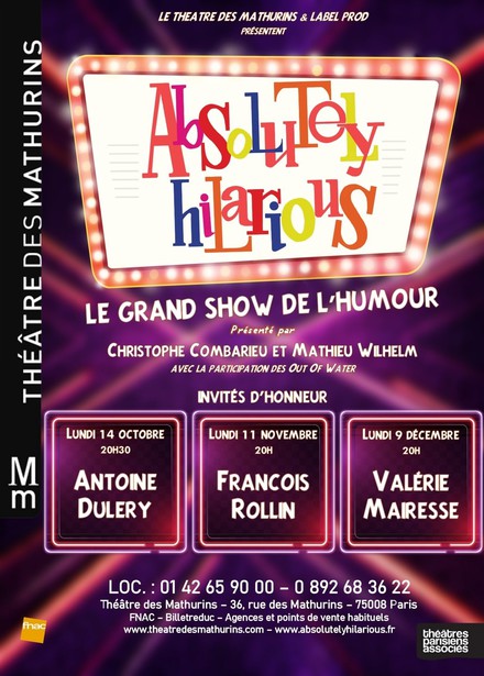 Absolutely Hilarious au Théâtre des Mathurins (Grande salle)