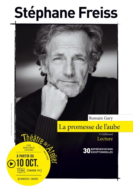 La promesse de l'aube au Théâtre de l'Atelier