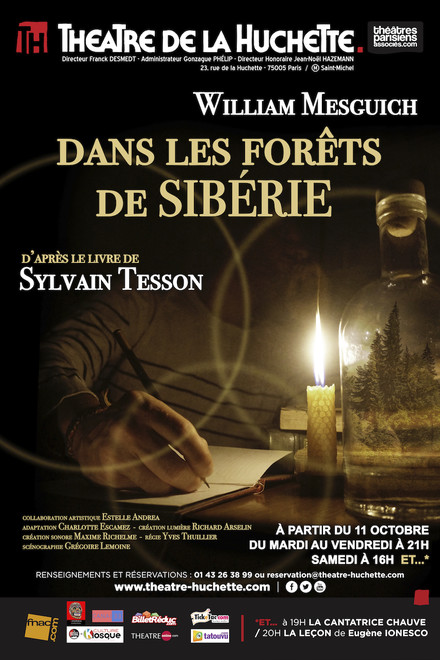 Dans les forêts de Sibérie au Théâtre de La Huchette