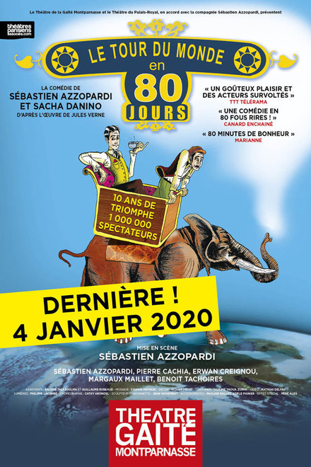 Le tour du monde en 80 jours au Théâtre de la Gaîté Montparnasse