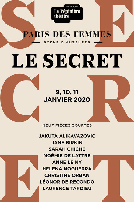 PARIS DES FEMMES - 2020 au Théâtre de la Pépinière