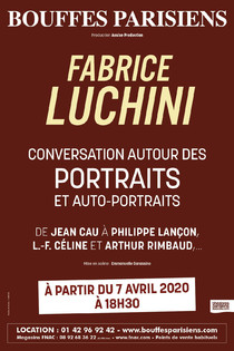 Fabrice Luchini - Conversation autour des portraits et auto-portraits, Théâtre des Bouffes Parisiens