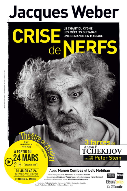 CRISE DE NERFS - 3 farces d'Anton P. Tchekhov au Théâtre de l'Atelier