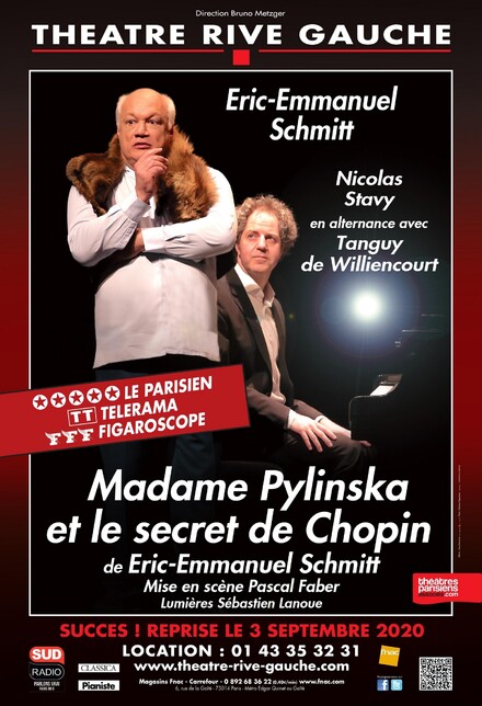 Madame Pylinska et le secret de Chopin au Théâtre de La Gaîté Rive Gauche