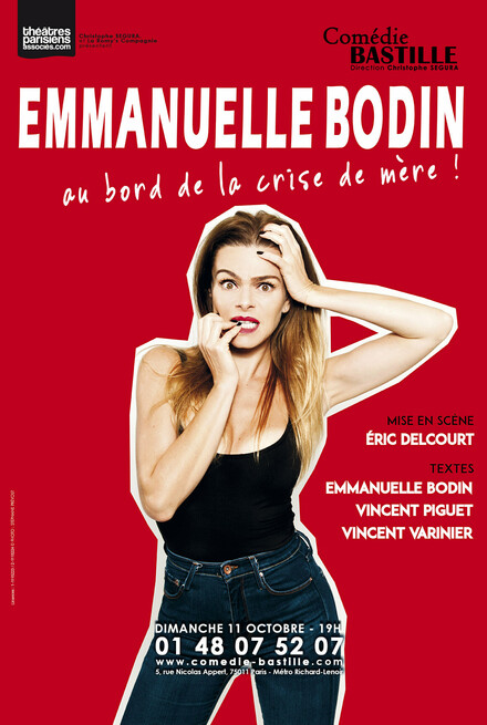 Emmanuelle Bodin “au bord de la crise de mère !” au Théâtre Comédie Bastille