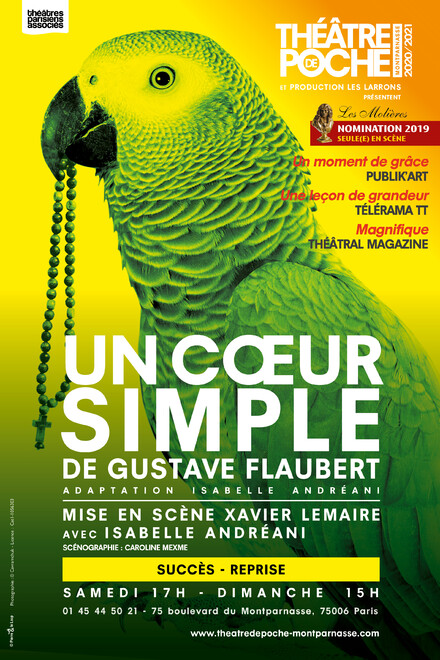 Un Coeur simple au Théâtre de Poche-Montparnasse
